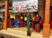 Koramil 0829-02/Socah Hadiri Kirab Budaya Peringatan Hari Anak Nasional di Desa Socah