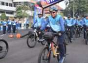 Dankodiklatal Hadiri Gowes Bersama Pimpinan Kotama TNI AL Wilayah Surabaya