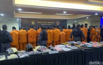 Ribuan Pelaku Kejahatan di Jakarta Ditangkap, Motifnya Ekonomi dan Narkoba.