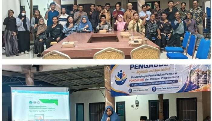FISIP UHT Dampingi Pembentukan Pokdarwis Gisik Cemandi, Susun Program Desa Wisata hingga 2030