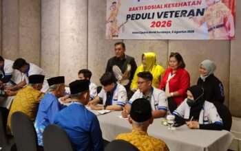 YBSI bersama MPM Honda Jatim Berikan Pemeriksaan dan Pengobatan Gratis bagi 100 Veteran LVRI