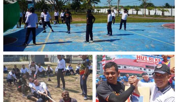 Semarak HUT ke-81 Kemerdekaan RI, Kodaeral XI Gelar Beragam Lomba Tradisional